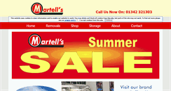 Desktop Screenshot of martells.co.uk